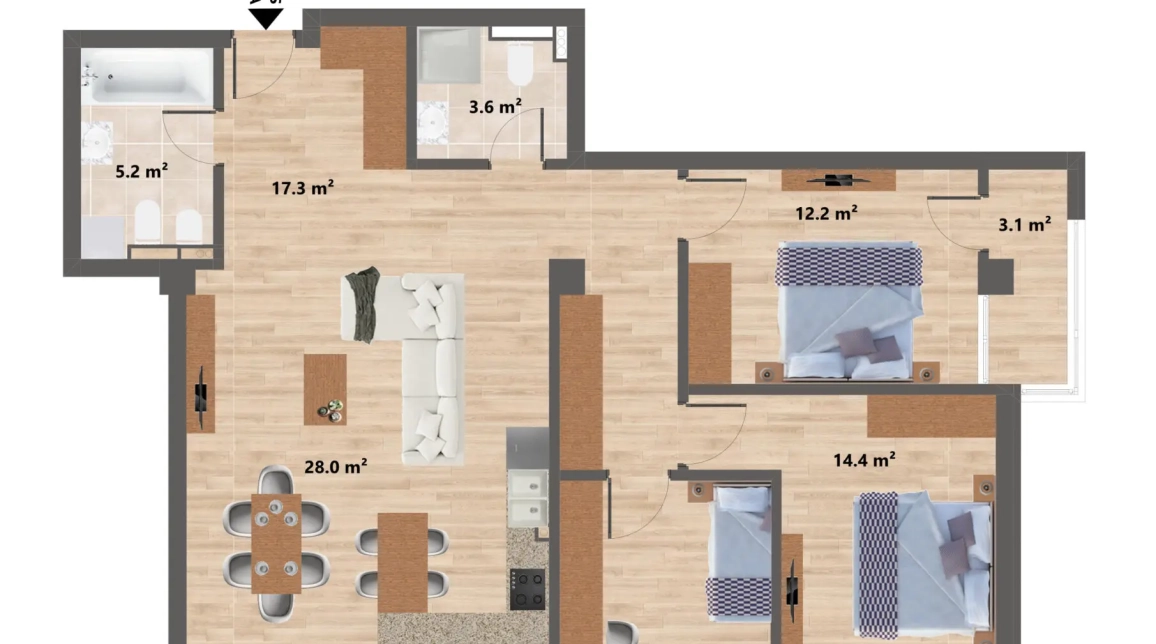 Imagine apartament
