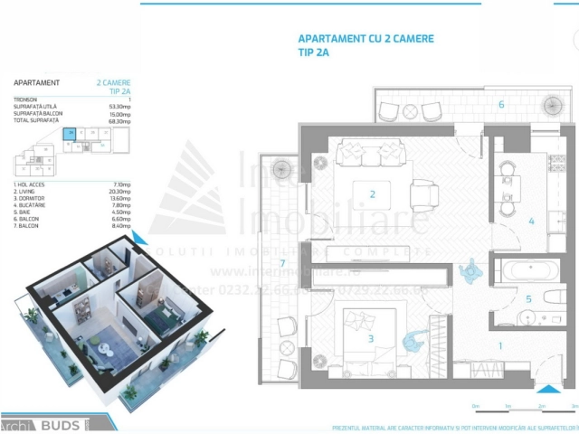 Apartament 2 camere - Nicolina