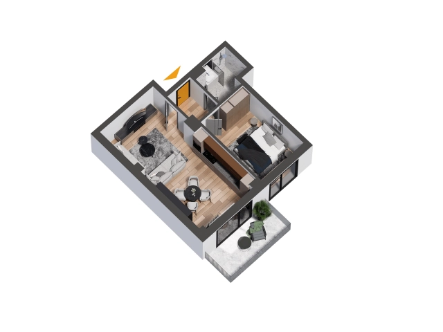Apartament 2 camere - Nicolina