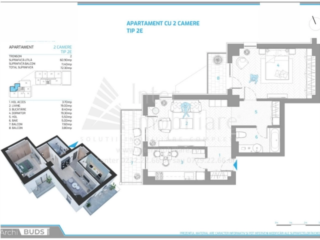 Apartament 2 camere - Nicolina
