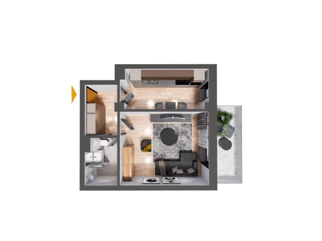 Apartament 1 camere - CUG