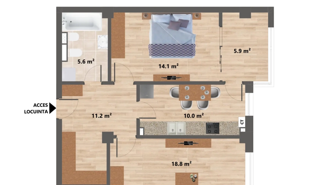 Imagine apartament