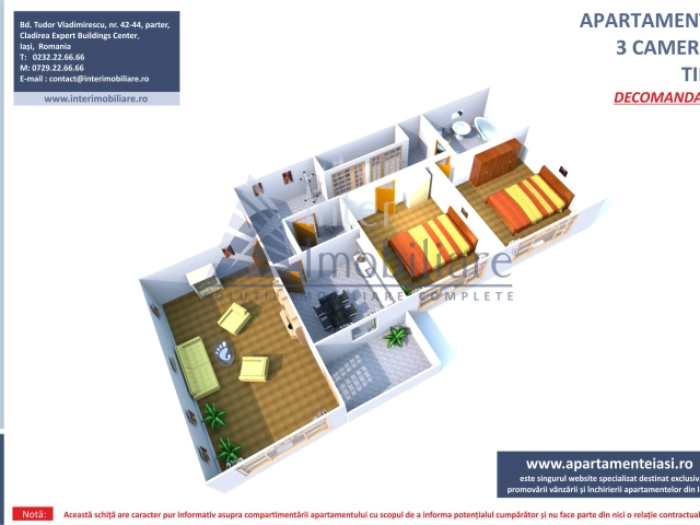 Apartament 3 camere - Nicolina