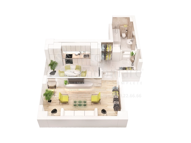 Apartament 1 camere - Frumoasa