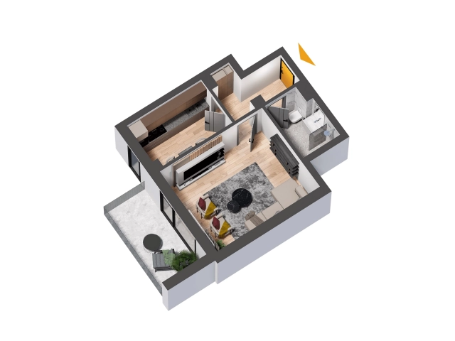 Apartament 1 camere - Nicolina