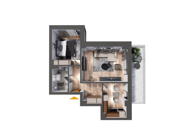 Apartament 2 camere - CUG