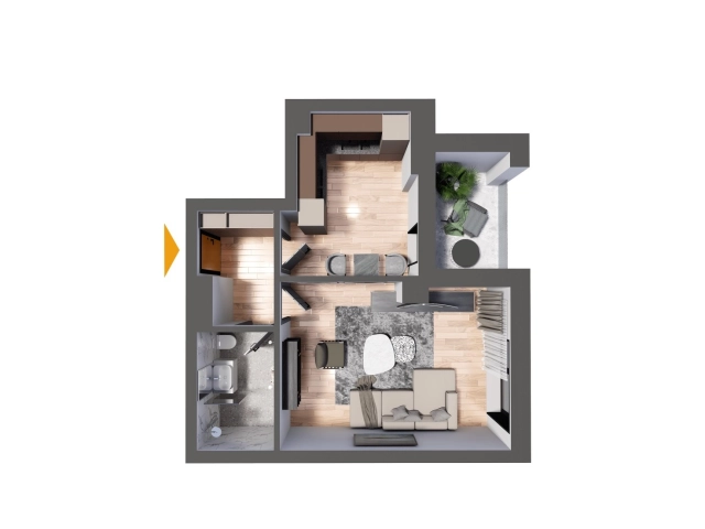Apartament 1 camere - Nicolina