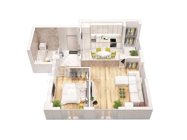Apartament 2 camere - Frumoasa