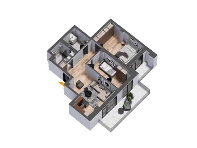Apartament 3 camere - CUG