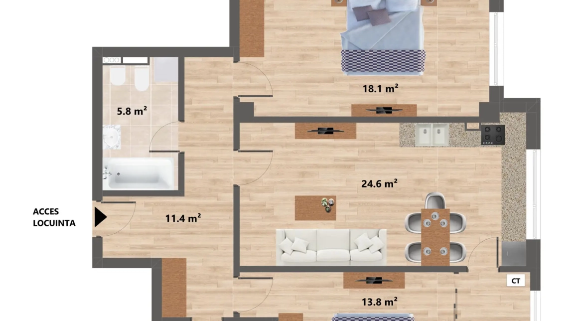 Imagine apartament