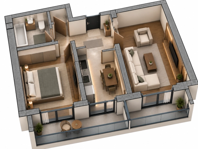 Apartament 2 camere - CUG