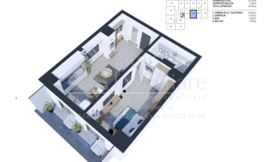 Apartament 2 camere - CUG