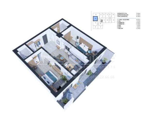 Apartament 3 camere - Nicolina